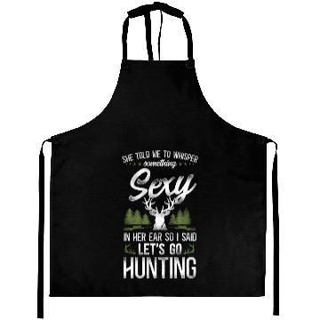 Discover Buck Deer Hunting Hunter Vintage Aprons