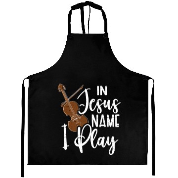 Discover Jesus Name Violin Musician Music Violinist Aprons
