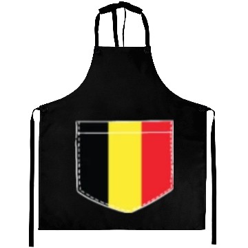 Discover belgium flag in a shape of a pocket Aprons
