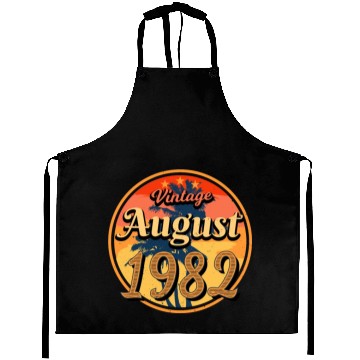 Discover 40th Birthday August 1982 Aprons