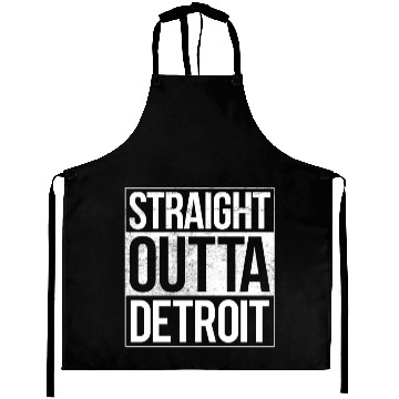 Discover Straight Outta Detroit Michigan Aprons
