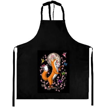 Discover Fox Japanese Cherry Blossom Aprons