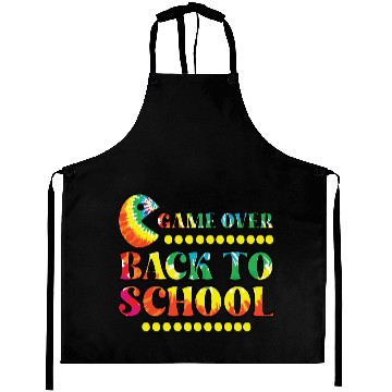 Discover Game over back to school Aprons