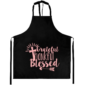 Discover Grateful Thankful And Blessed Jesus Cross Aprons