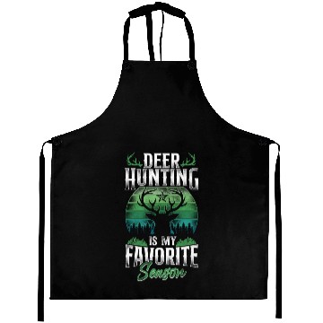Discover Buck Deer Hunting Hunter Vintage Aprons