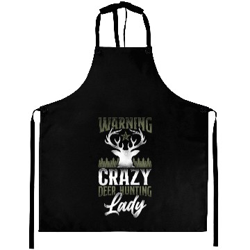 Discover Buck Deer Hunting Hunter Girl Aprons