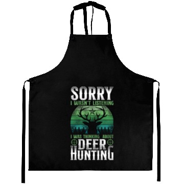 Discover Buck Deer Hunting Hunter Vintage Aprons