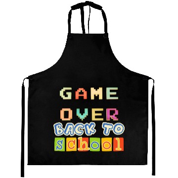 Discover Game Over Back To School Aprons