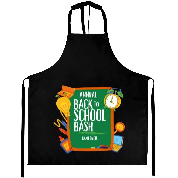 Discover Game Over Back To School Aprons