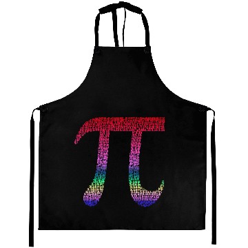 Discover Irrational Pi Day Aprons Faded Rainbow Pi Design