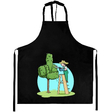 Discover Garden Gardener Cut Hedge Middle Finger Gardening Aprons