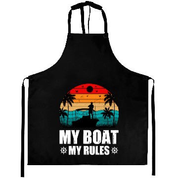 Discover My Boat My Rules Aprons