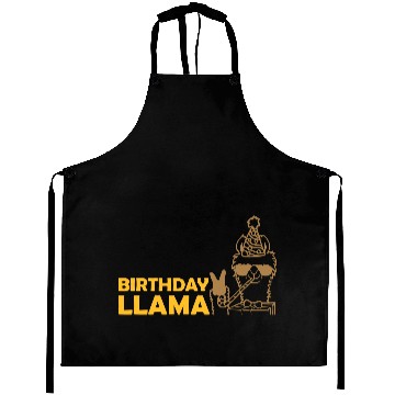 Discover Cool Birthday Llama Sunglasses Aprons
