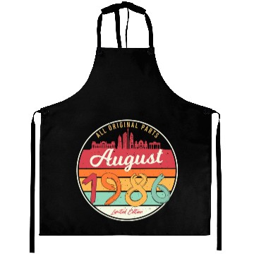 Discover Birthday Greeting 1986 In August Aprons