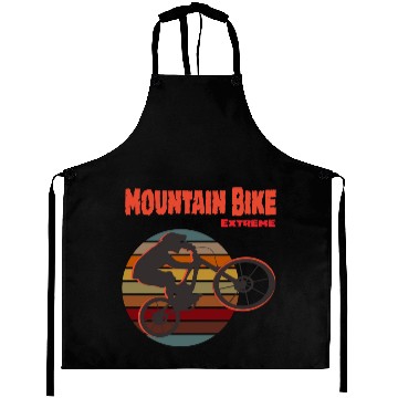 Discover Mountain Biker Art Aprons