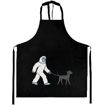 Discover Bigfoot Sasquatch Walking Great Dane Aprons