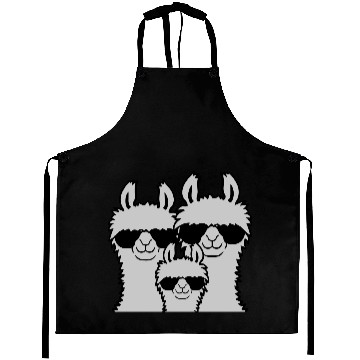 Discover Llama family parents child Aprons