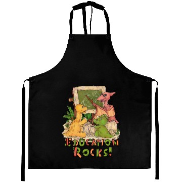 Discover Education Rocks Cute Dino School Enrollment Aprons