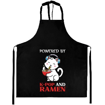 Discover Pwoered by kpop and Ramen, k pop music, ramen Aprons