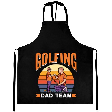 Discover Golfing Dad Team Golfer Golf Father's Day Father Aprons
