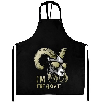 Discover I'm The Goat Bling Cool and Funny Music Animal Aprons