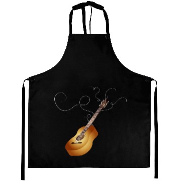 Discover 3D acoustic guitar with loose guitar strings Aprons