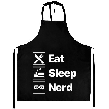 Discover Eat Sleep Nerd Aprons