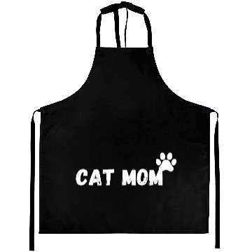 Discover Cat Mom Funny design Classic Aprons