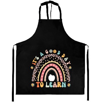 Discover It's a Good Day to Learn Preschool Teacher Rainbow Aprons