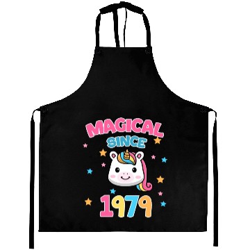 Discover 43th Birthday Magic since 1979 Unicorn Aprons