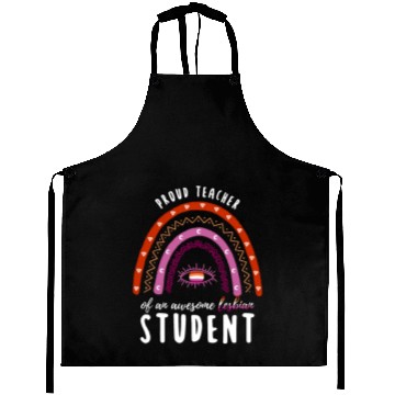 Discover Rainbow Teacher Awesome Lesbian Student Aprons