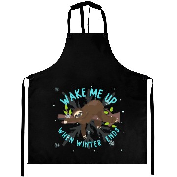 Discover Wake up sloth only when winter is over Aprons