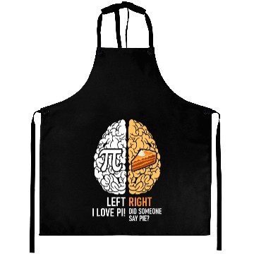 Discover Funny Pi Day Left Vs Right Brain Pie Aprons Math