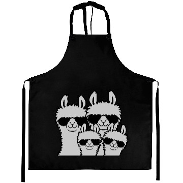 Discover Llama family parents child Aprons