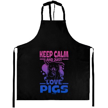 Discover Pig animal piglet farm funny gift Aprons