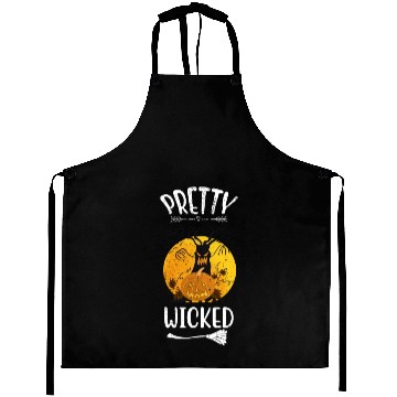 Discover Pretty Wicked Funny Halloween Aprons