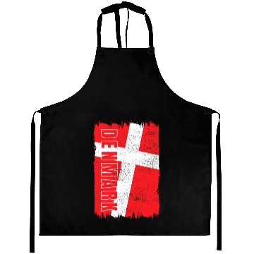 Discover Denmark flag Aprons