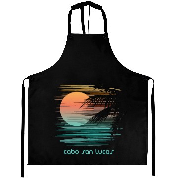 Discover Artistic Cabo San Lucas Mexico Palm Tree Vacation Aprons
