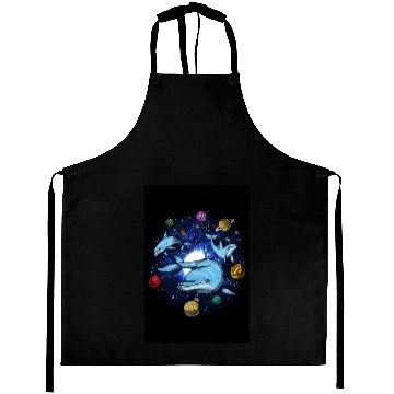 Discover Psychedelic Space Dolphins Aprons