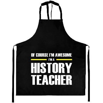 Discover Awesome History Teacher Premium Aprons