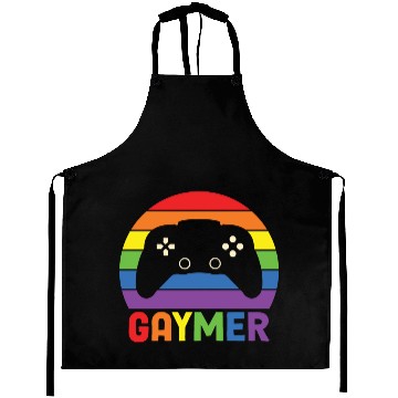 Discover LBGT Flag Gay Pride Human Gaymer Gamer Aprons