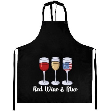 Discover Red Wine & Blue | Bourbon Drinker Aprons | Whisky