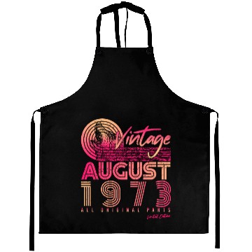 Discover Vintage 1973 August Aprons