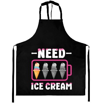 Discover Ice Cream Battery Cone Need Ice Aprons