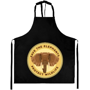 Discover Save The Elephants - World Elephant Day Aprons