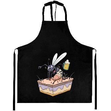 Discover Insect Mosquito Drinking Beer Mosquitoes Aprons