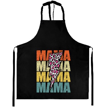 Discover Lightning Bolt Leopard Cheetah Print Multi Color Aprons