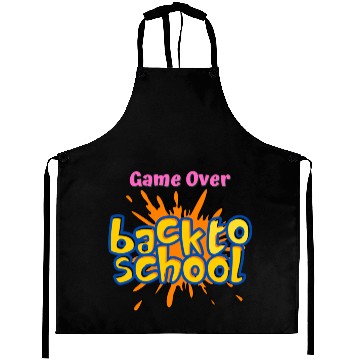 Discover Game Over Back to School Aprons