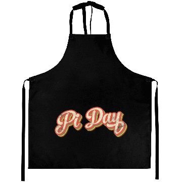 Discover Retro Pi Day Text Gift Vintage Math Teacher Studen Aprons