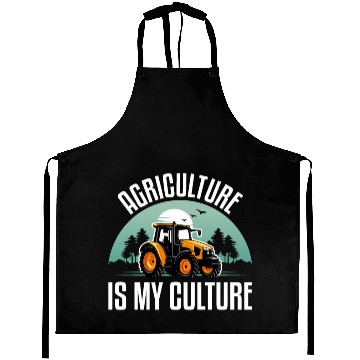 Discover Agriculture Is My Culture Funny Tractor Lover Aprons